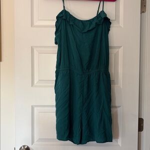 Old Navy Teal Ruffle Romper